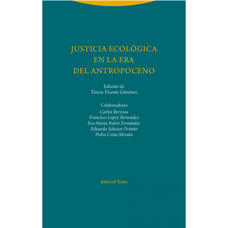 Libro: Justicia ecológica en la era del antropoceno